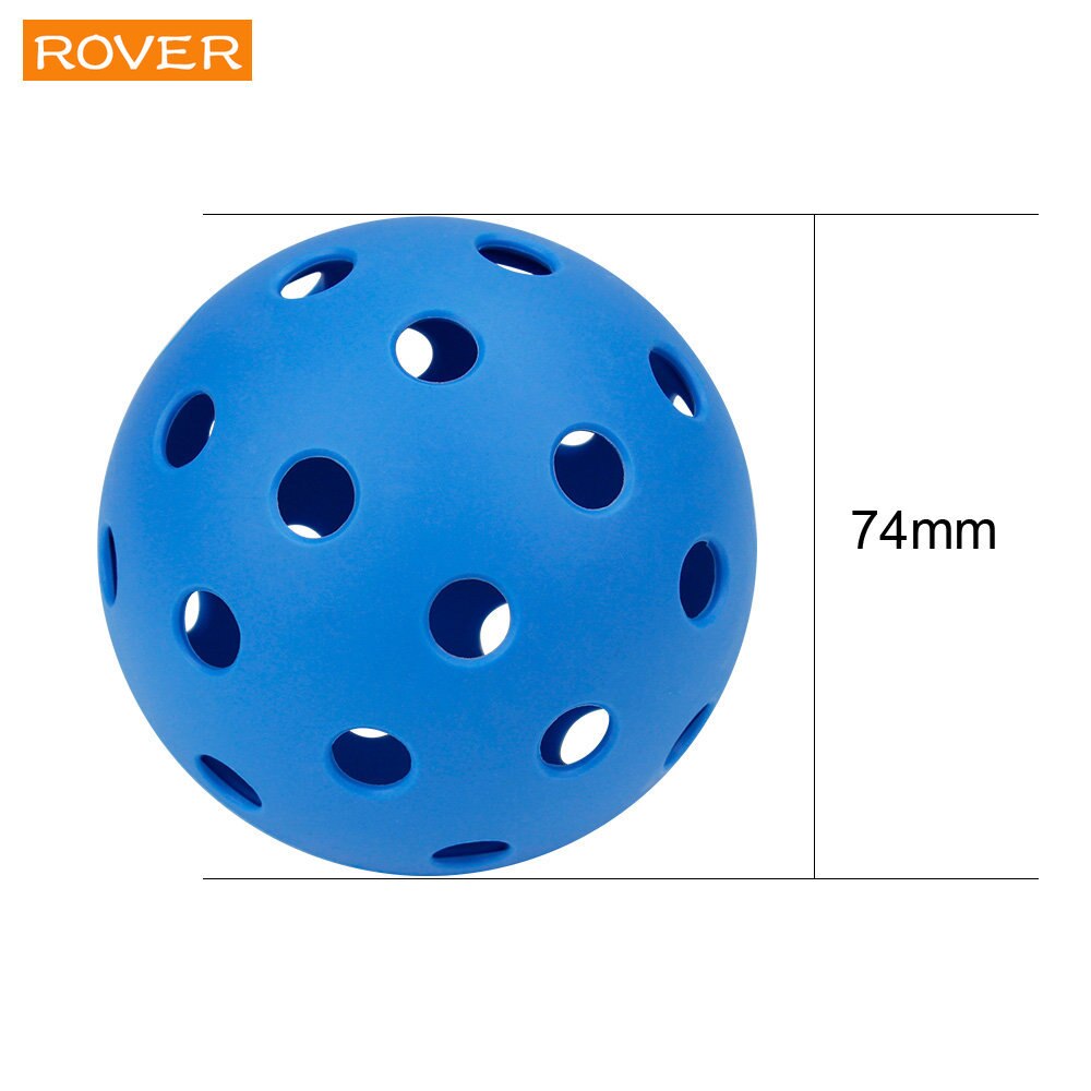 12 Pcs Pickleball 74mm Durable 26g Outdoor Pickleballs 40 Holes