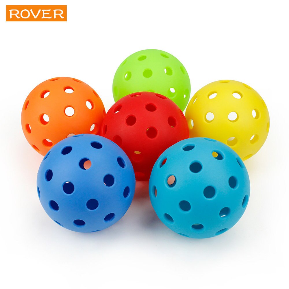 12 Pcs Pickleball 74mm Durable 26g Outdoor Pickleballs 40 Holes