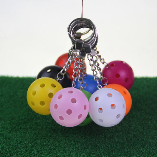 12Pcs/Set Pickleball Keychain Bag Pendant for Luggage Tags Purse